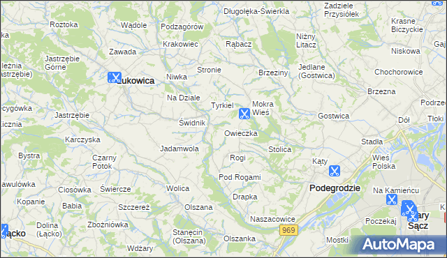 mapa Owieczka, Owieczka na mapie Targeo