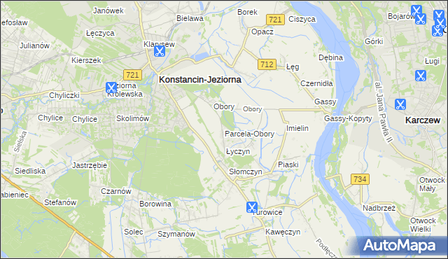 mapa Parcela-Obory, Parcela-Obory na mapie Targeo