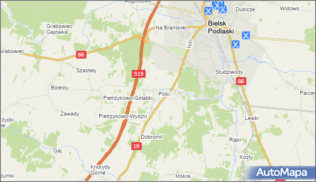 mapa Piliki, Piliki na mapie Targeo