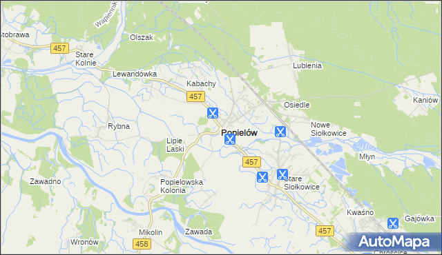 mapa Popielów powiat opolski, Popielów powiat opolski na mapie Targeo