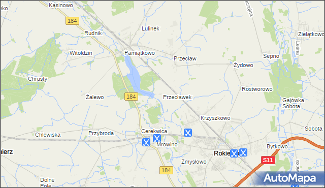 mapa Przecławek, Przecławek na mapie Targeo