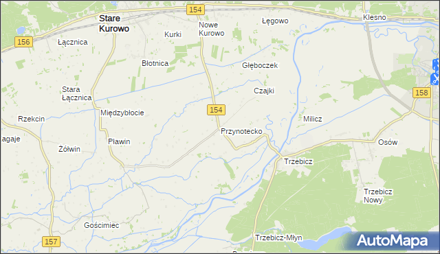 mapa Przynotecko, Przynotecko na mapie Targeo