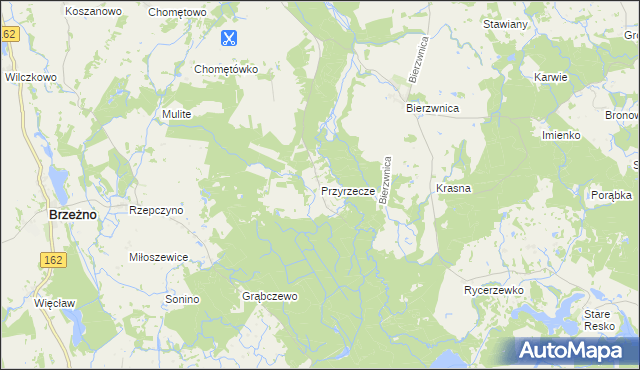 mapa Przyrzecze, Przyrzecze na mapie Targeo