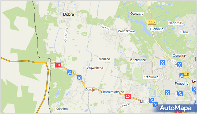 mapa Redlica, Redlica na mapie Targeo