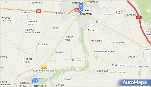 mapa Rzadka Wola-Parcele, Rzadka Wola-Parcele na mapie Targeo