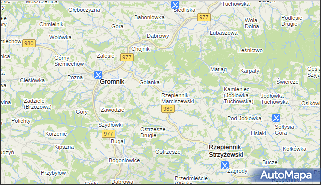 mapa Rzepiennik Marciszewski, Rzepiennik Marciszewski na mapie Targeo