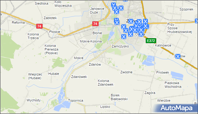 mapa Skokówka, Skokówka na mapie Targeo