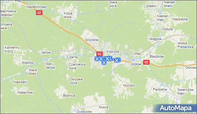 mapa Stąporków, Stąporków na mapie Targeo