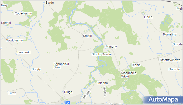 mapa Stopki-Osada, Stopki-Osada na mapie Targeo