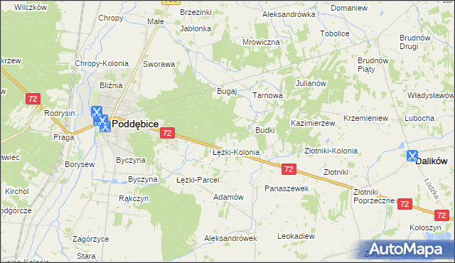 mapa Sworawa Leśniczówka, Sworawa Leśniczówka na mapie Targeo