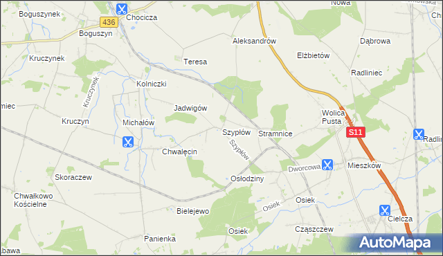 mapa Szypłów, Szypłów na mapie Targeo