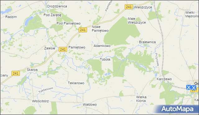 mapa Toboła, Toboła na mapie Targeo