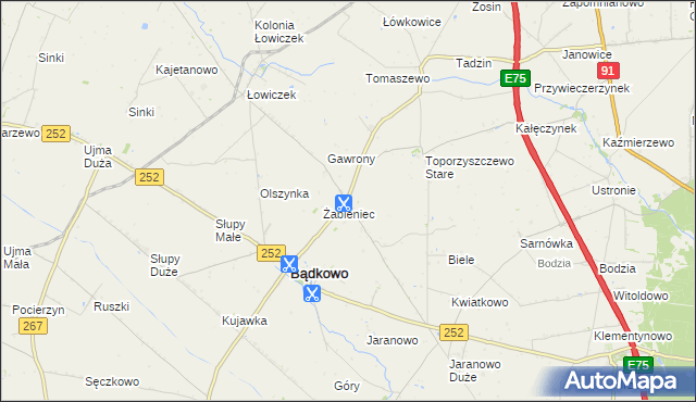 mapa Toporzyszczewo, Toporzyszczewo na mapie Targeo