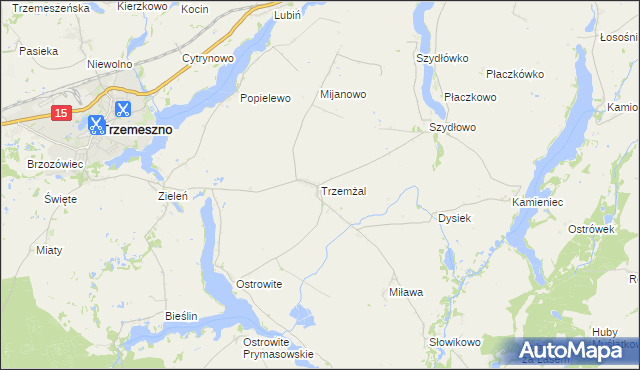 mapa Trzemżal, Trzemżal na mapie Targeo