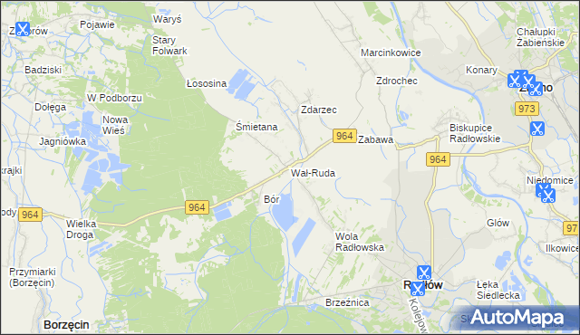 mapa Wał-Ruda, Wał-Ruda na mapie Targeo