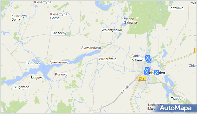 mapa Wiktorówko, Wiktorówko na mapie Targeo