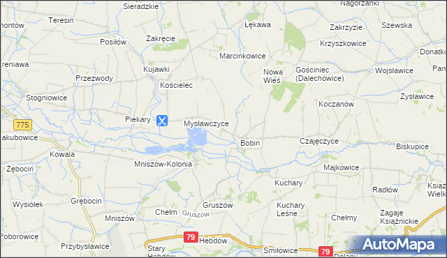 mapa Wolwanowice, Wolwanowice na mapie Targeo