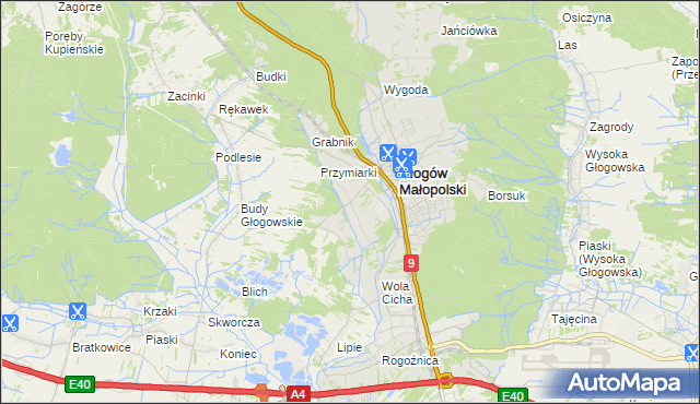 mapa Zabajka, Zabajka na mapie Targeo