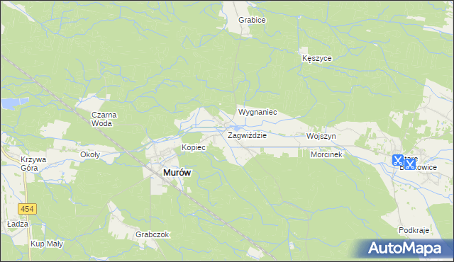 mapa Zagwiździe, Zagwiździe na mapie Targeo