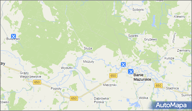 mapa Zakałcze Wielkie, Zakałcze Wielkie na mapie Targeo