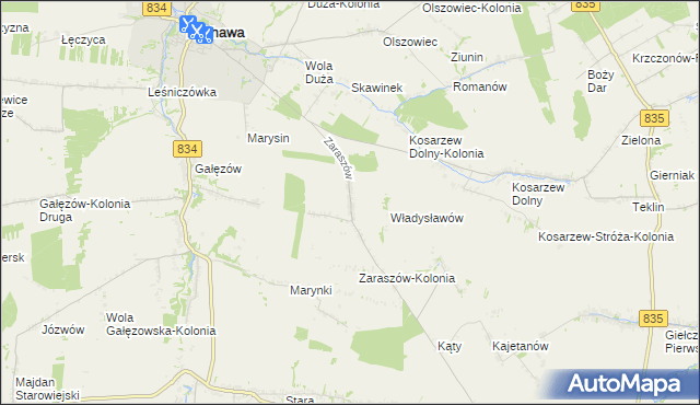 mapa Zaraszów, Zaraszów na mapie Targeo