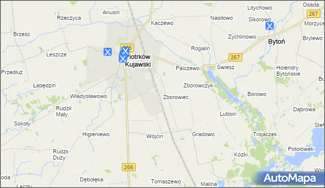 mapa Zborowiec, Zborowiec na mapie Targeo