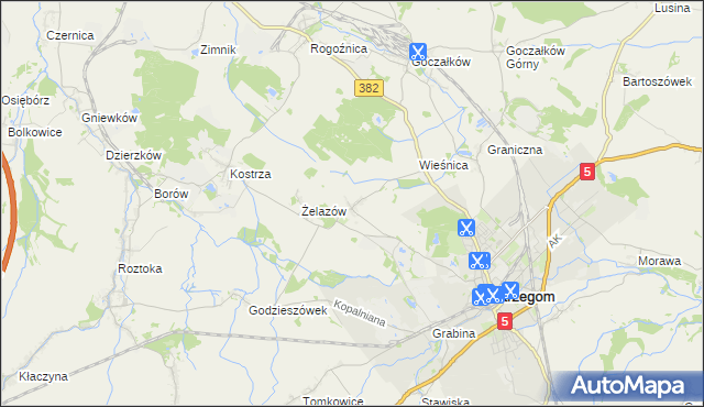 mapa Żółkiewka, Żółkiewka na mapie Targeo