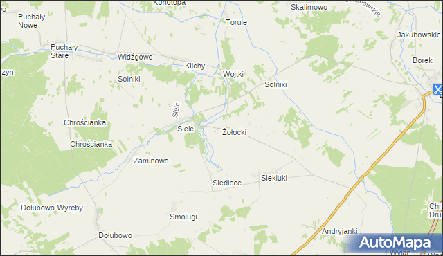 mapa Żołoćki, Żołoćki na mapie Targeo