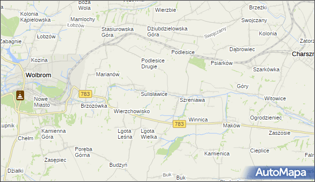 mapa Adamowice gmina Gołcza, Adamowice gmina Gołcza na mapie Targeo