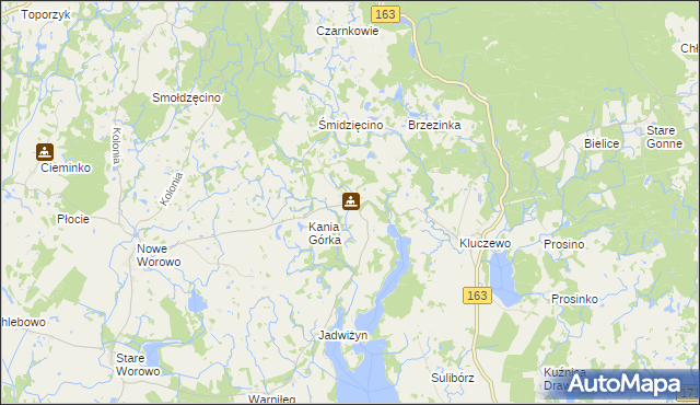 mapa Bolegorzyn, Bolegorzyn na mapie Targeo