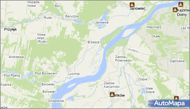 mapa Brześce-Kolonia, Brześce-Kolonia na mapie Targeo