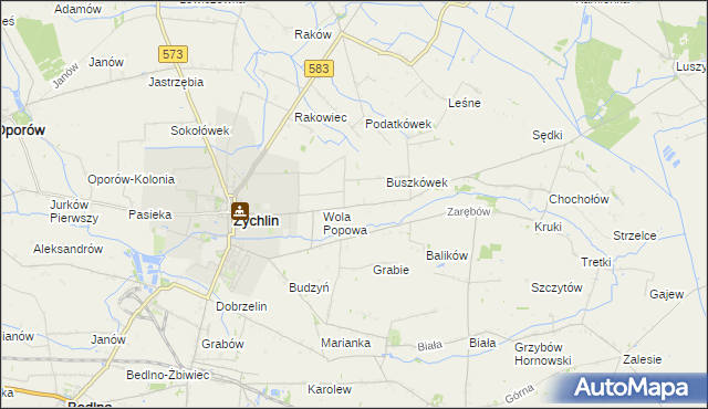 mapa Buszków Dolny, Buszków Dolny na mapie Targeo