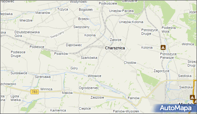 mapa Ciszowice, Ciszowice na mapie Targeo