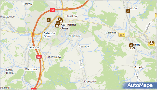 mapa Czadrów, Czadrów na mapie Targeo