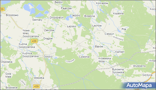 mapa Domasławice gmina Twardogóra, Domasławice gmina Twardogóra na mapie Targeo