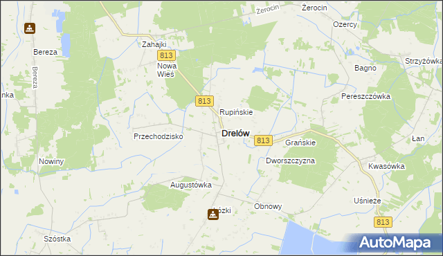 mapa Drelów, Drelów na mapie Targeo