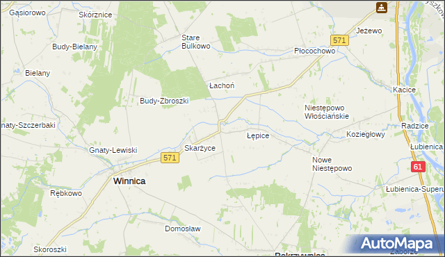 mapa Golądkowo, Golądkowo na mapie Targeo