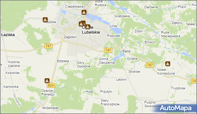 mapa Górna Owczarnia, Górna Owczarnia na mapie Targeo