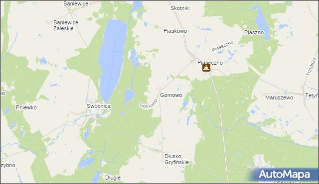 mapa Górnowo, Górnowo na mapie Targeo