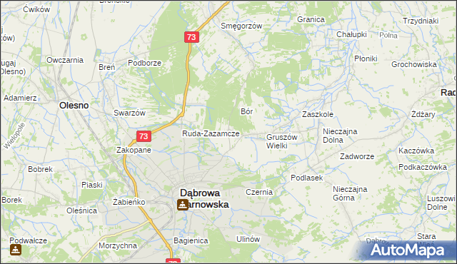 mapa Gruszów Mały, Gruszów Mały na mapie Targeo