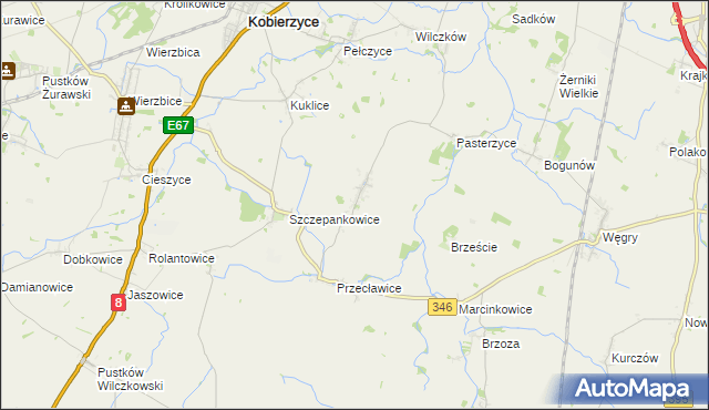 mapa Jaksonów, Jaksonów na mapie Targeo