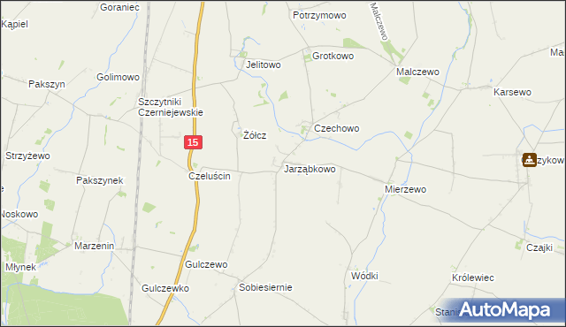 mapa Jarząbkowo, Jarząbkowo na mapie Targeo