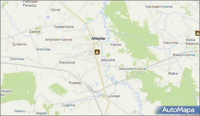 mapa Jaszczów, Jaszczów na mapie Targeo