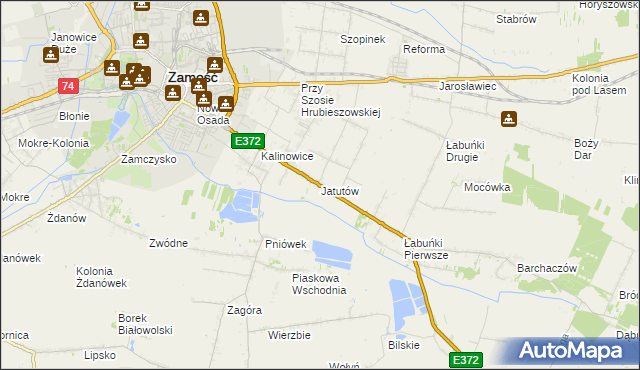 mapa Jatutów, Jatutów na mapie Targeo