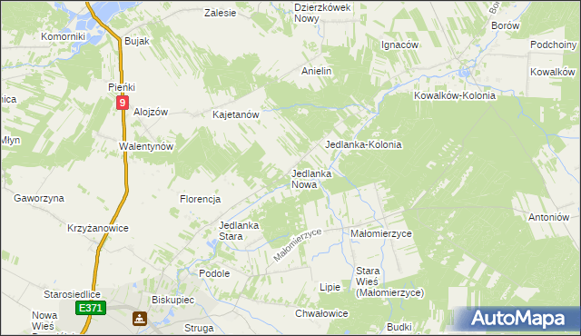 mapa Jedlanka Nowa, Jedlanka Nowa na mapie Targeo