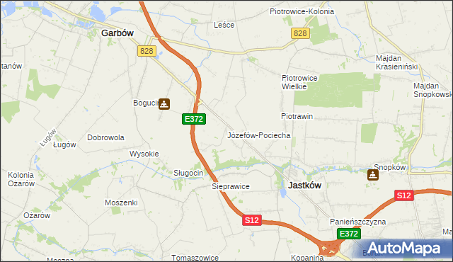 mapa Józefów-Pociecha, Józefów-Pociecha na mapie Targeo