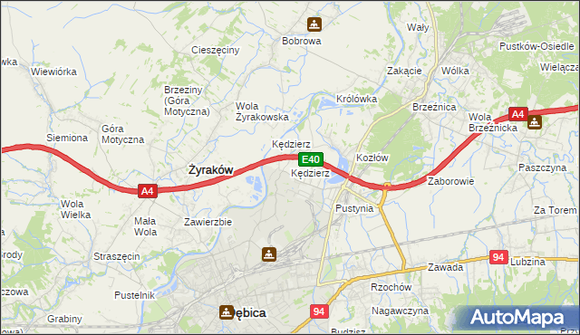 mapa Kędzierz, Kędzierz na mapie Targeo