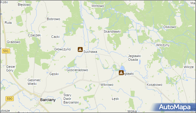 mapa Kolkiejmy, Kolkiejmy na mapie Targeo