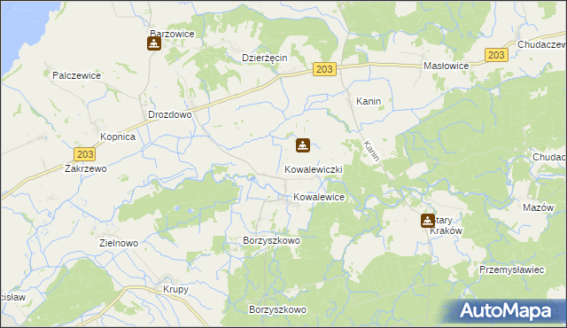 mapa Kowalewiczki, Kowalewiczki na mapie Targeo