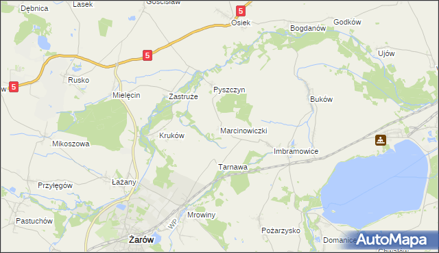 mapa Marcinowiczki, Marcinowiczki na mapie Targeo